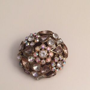 Multicolored stretch flower ring